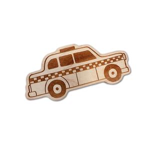Wooden Taxi Teether With Credit Card Online