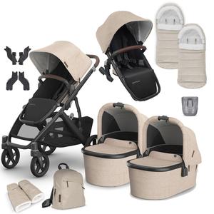 Uppababy Vista V3 Twin Complete Bundle in Liam Discount Outlet Locations
