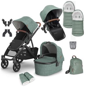 Uppababy Vista V3 Duo Complete Bundle in Gwen Sale Best Wholesale