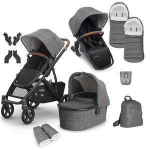 Uppababy Vista V3 Duo Complete Bundle in Greyson Buy Cheap 2025 New