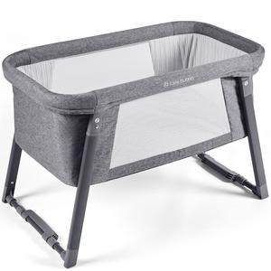 Ickle Bubba Mini Rocker Crib in Space Grey Cheap Professional