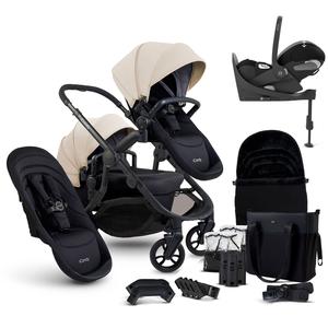 iCandy Orange 4 Double Cybex Travel System in Latte High Quality