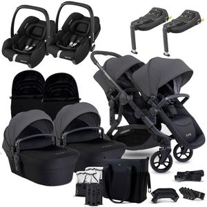 iCandy Orange 4 Twin Maxi-Cosi Travel System in Fossil Discount For Nice