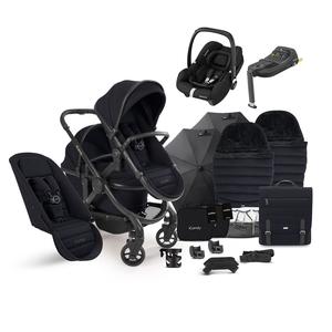 iCandy Peach 7 Double Complete Maxi-Cosi Travel System in Black Clearance 100% Original