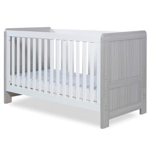 Ickle Bubba Pembrey Cot Bed Ash Grey & White Buy Cheap Newest