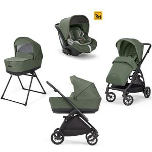 Inglesina Electa System Quattro in Tribeca Green with Darwin car seat and i-Size base (EX DISPLAY MODEL) Discount Brand New Unisex