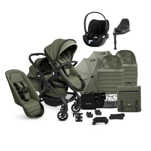 iCandy Peach 7 Double Complete Cybex Travel System in Ivy Free Shipping Exclusive