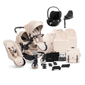 iCandy Peach 7 Double Complete Cybex Travel System in Biscotti Nicekicks