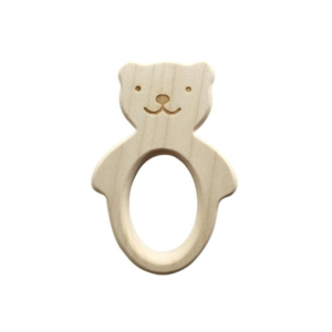 Wooden Bear Teething Ring Outlet Huge Surprise