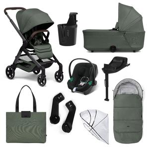 Joolz Hub2 8 Piece Cybex Pram Bundle - Forest Green Extremely Cheap Pice