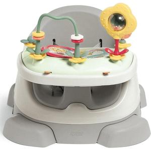 Mamas & Papas Bug 3-in-1 Floor & Booster Seat with Activity Tray in Pebble Grey Big Discount For Sale