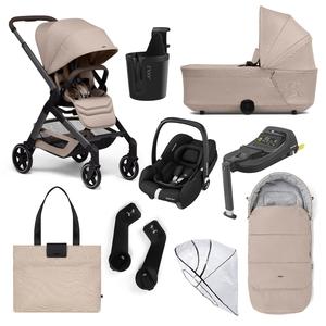 Joolz Hub2 8 Piece Maxi-Cosi Pram Bundle - Sandy Taupe Affordable Online