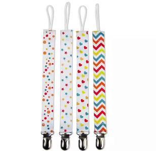 Rainbow Pacifier Clips (Set of 4) For Sale For Sale