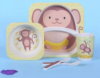 Monkey 5pcs Dining Set With Credit Card