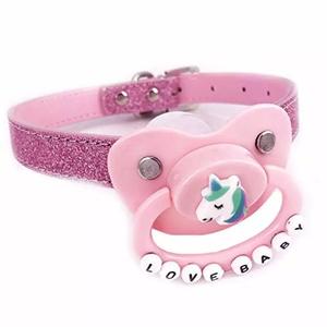 Pink Glitter Unicorn Pacifier Gag Free Shipping Cheap