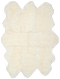 Sheep Skin 121 Natural Sheepskin Rug – Luxurious 3.35" Pile Height, 90% Jute & 10% Cotton Blend Cheap 100% Authentic