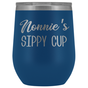 Nonnie's Sippy Cup Nonnie Wine Tumbler Gifts for Nonnies Funny Stemless Stainless Steel Insulated Tumblers Hot Cold BPA Free 12oz Travel Cup Clearance Manchester