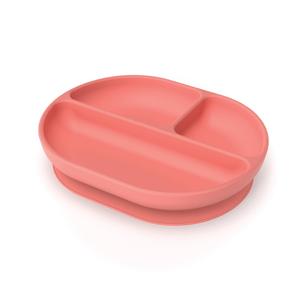 Silicone Divided Suction Baby Plate - Coral 2025 New Cheap Online