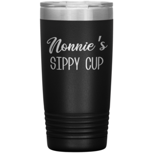 Nonnie's Sippy Cup Nonnie Tumbler Gifts for Nonnies Funny Stemless Stainless Steel Insulated Tumblers Hot Cold BPA Free 20oz Travel Cup Great Deals Sale Online
