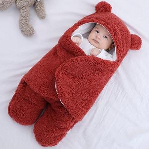 Sac de couchage en coton molletonné rouge pour bébé Outlet Nicekicks