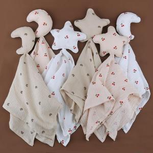 Doudou pour bébé en forme de lune et étoile Discount Big Discount