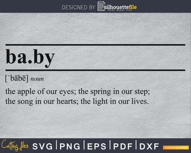 Baby definition svg printable file Get Authentic Sale Online