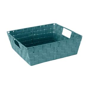Simplify Large Woven Storage Shelf Bin in Sapphire Outlet Collections