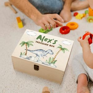 Personalised Printed Wooden Treasure Keepsake Box - Baby Boy Sale Online Shop