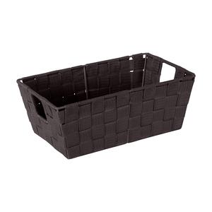 Simplify Small Woven Storage Shelf Bin in Chocolate Buy Cheap Extremely