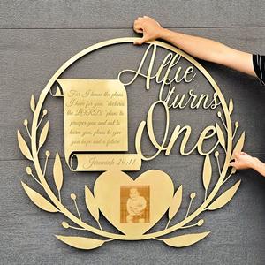 Birthday Baby Bible Sign Hoop Free Shipping 2025 Unisex