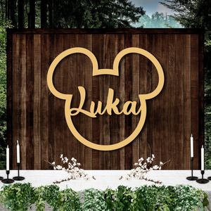Custom Made Mickey Mouse Baby Name Sign Hoop Discount Shop Offer