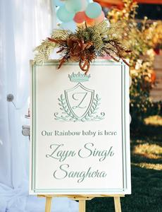 Acrylic 3D Welcome Baby Shower Vertical Signage Clearance Pirce Sale