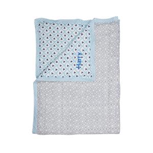 Personalised Baby Quilt - Kyoto Aqua Original Cheap Pice