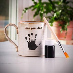 DIY Baby Handprint Mug Kit - Gift for New Dad Outlet Original