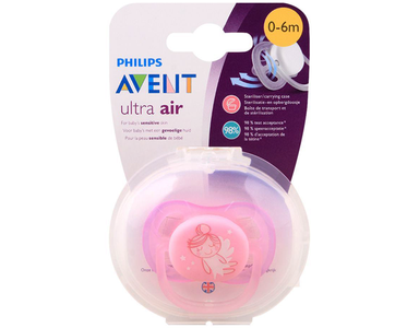 Avent Ultra Air Sensitive Skin Soother 0-6m Pink Cheap Online Store Manchester