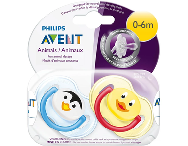 Avent Orthodontic Animal Soother 0-6M Clearance Extremely