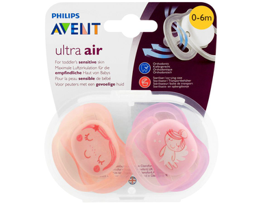 Avent Ultra Air Sensitive Skin, Pacifier 0-6m Pink Cheap Sale Many Kinds Of