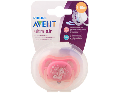 Avent Ultra Air Sensitive Skin Soother Pink 6-18m Sale New Styles