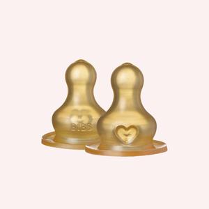 Bibs Teats - Latex Nipple Round - 2 Pack Get To Buy For Sale