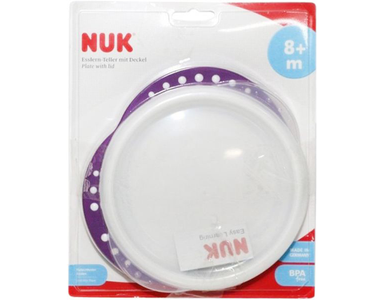 Nuk Easy Learners Plate with Lid Non-Slip Handles Manchester Cheap Pice