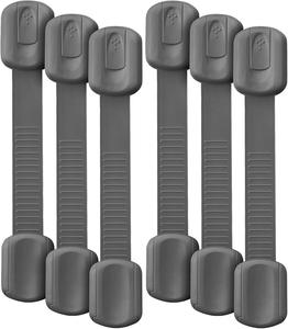 Bates- Child Safety Strap Locks, 6 Pack, Gray Baby Cabinet Locks Buy Cheap From China