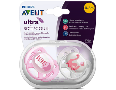 Avent Ultra Soft Soothers 0-6m With Credit Card For Sale