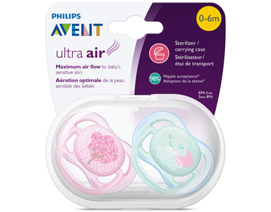 Avent Ultra Air Sensitive Skin Pacifier 0-6m Discount 2025 Unisex