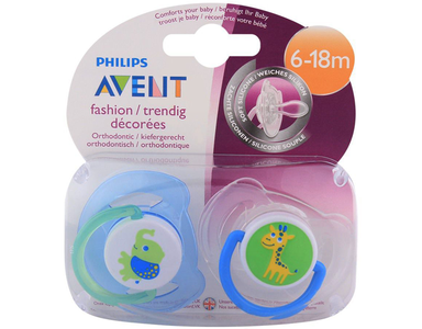 Avent Fashion Orthodontic Soothers 6-18m Discount Big Discount