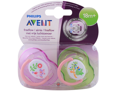 Avent Free Flow Soothers 18m  Pink Comfortable Cheap Pice