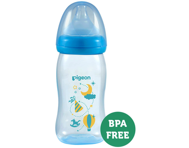 Pigeon Softouch PP Bottle - Blue Discount Fashionable