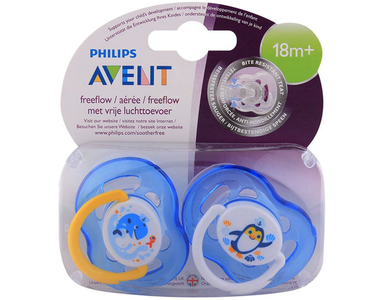 Avent FreeFlow Soothers 18m  Blue Cheap Geniue Stockist