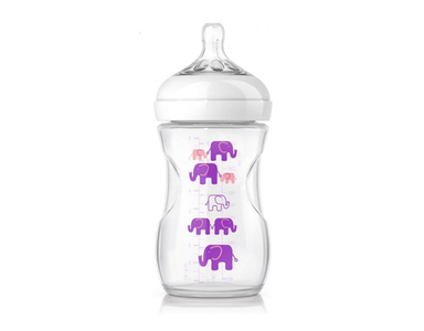 Avent Natural Deco Bottle 260ml -Pink Store Online