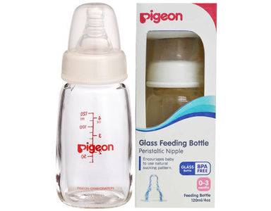 Pigeon Peristaltic Glass Feeding Bottle 120ml Cheap Pictures