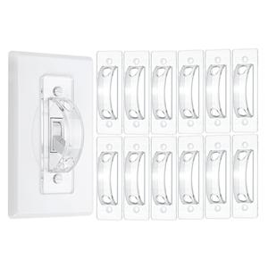 Bates- Light Switch Guard Cover, 12 Pack, Clear, Toggle Switch Cover, Light Switch Blocker Cheap Wiki